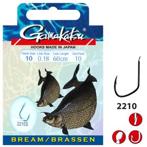 Gamakatsu Bream Feeder LS-2210 60cm 010 (0,18) (10 stuks)